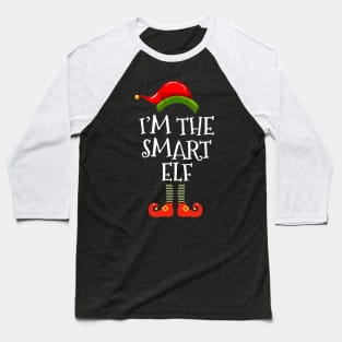 I am Smart Elf Funny T shirt Family Christmas Baseball T-Shirt